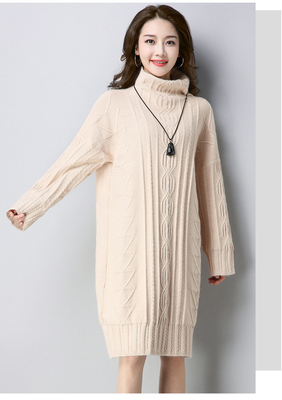 錦綸年輕女款針織衫 2017冬季寬松純色經典